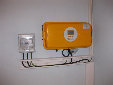 O disjuntor Ac é o que fica à esquerda no quadro