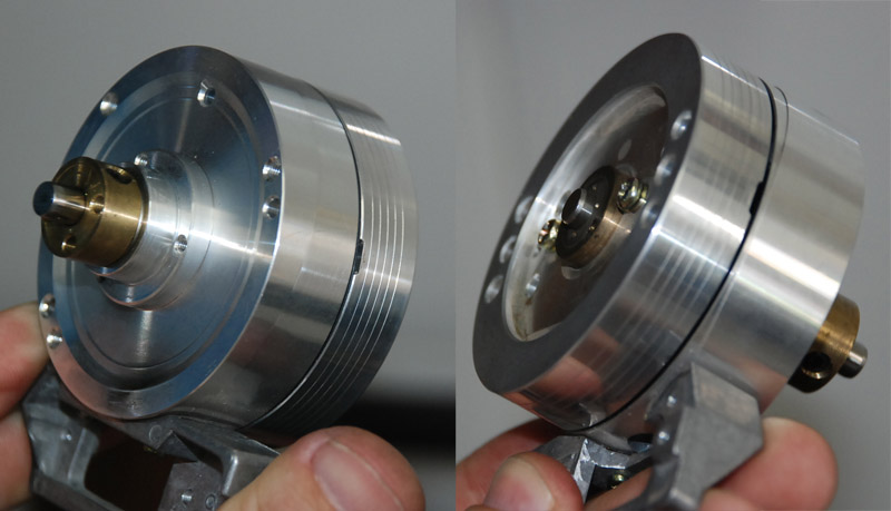 cabeçote tambem tinha motor, mais fracos conseguia nao mais que 1.5volts, resolvi entao aproveita a sua mecanica precisa e impecavel como eixo, ele possue dois rolamento muito leves