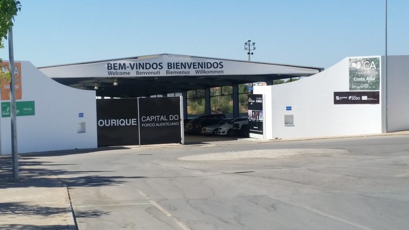 Entrada do parque em Ourique