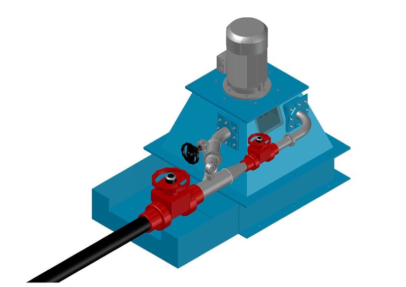 Projecto da turbina em 3D - vista geral