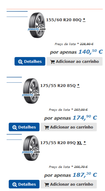 Pneus para o meu i3 a 2017-06-13