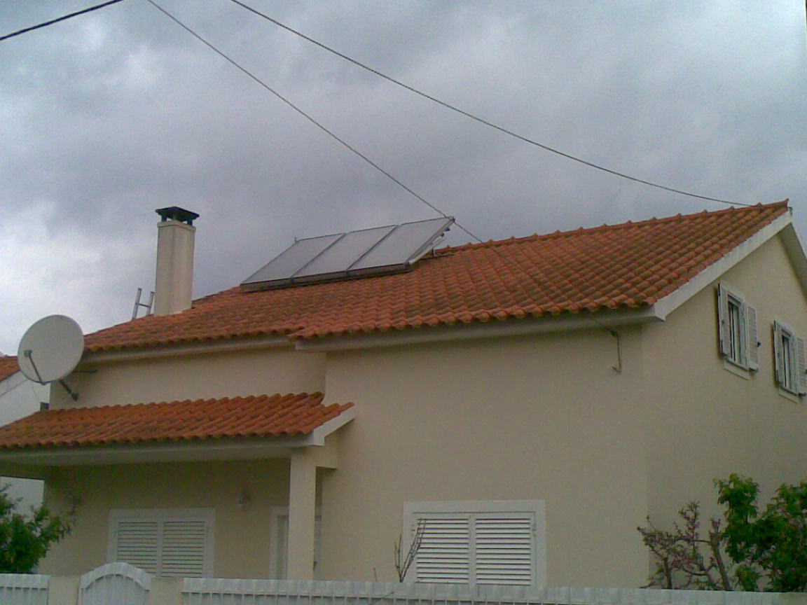 Telhado antes da instalação dos Paineis.