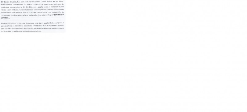 Na 1ª folha do contrato  vem la:
