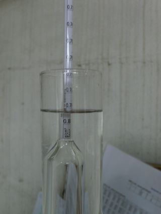 Densidade do Metanol comprado