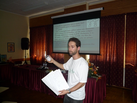 Powerpoint, medidor, dados dos km's + kWh e T-shirt ME.