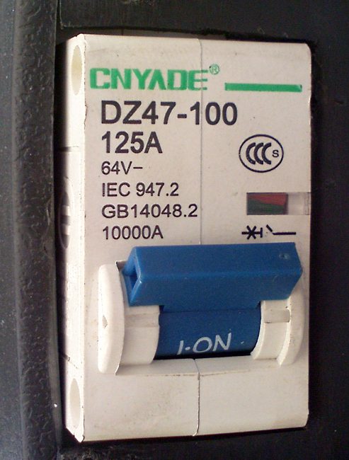 Disjuntor DC 125A